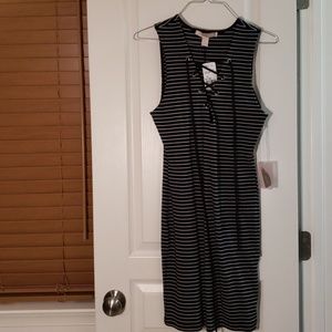 Forever 21 lace up mini dress